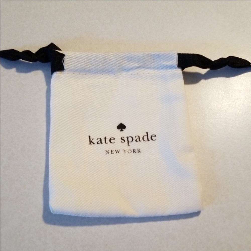 Kate Spade Jewelry Bag White & Black Small